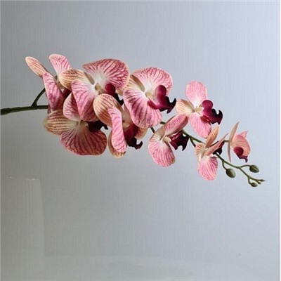 Цветок искусственный декоративный Орхидея (гигант 9 цветков) 90 см