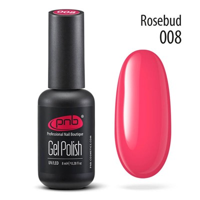 Гель-лак PNB 008 Rosebud розовый 8 мл