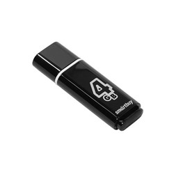 Флэш накопитель USB  4 Гб Smart Buy Glossy (black)