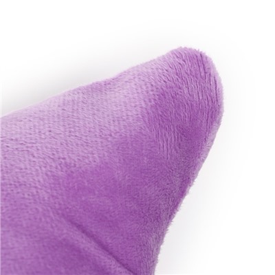 Подушка Этель "Сова" фиолетовая 48х38см, велюр, 100% п/э