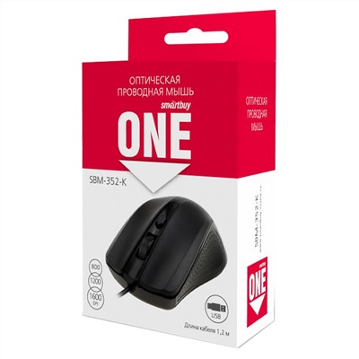 Мышь оптическая Smart Buy SBM-352-K ONE (black)
