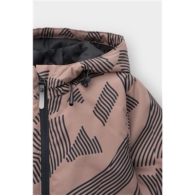 Куртка ВК 30123/н/1 УЗГ холодный какао, рваные полосы