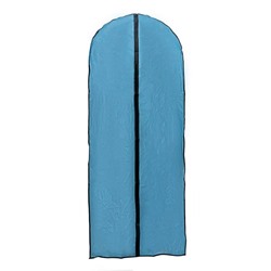 Чехол для одежды 60×137 см, полиэтилен, цвет синий прозрачный