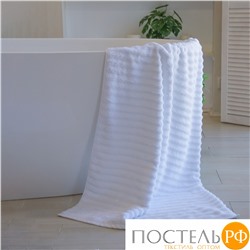 Махровое полотенце 50х90 см Eleganta Wave 450 г/м2, 1001 белый