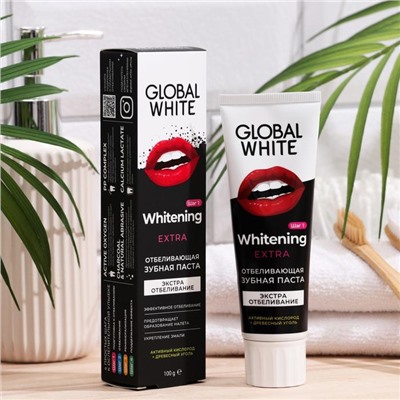 Зубная паста Global White Extra Whitening, отбеливающая, 100 г