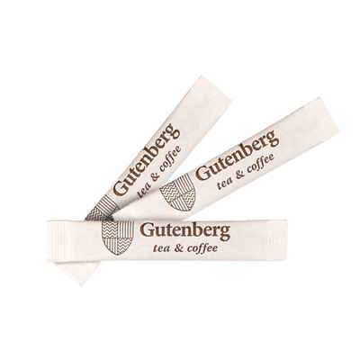 Сахар порционный в стике Gutenberg (фасовка по 5 г), уп. 1 кг, упак
