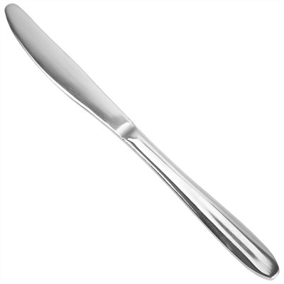 "Снегурочка" Нож столовый из нержавеющей стали 22см, ручка-электролитическая обработка (Китай)