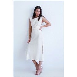 12973 Платье вязаное белое (остаток: 46-48)