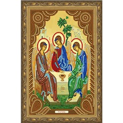 Алмазная живопись икона Святая Троица 20х30