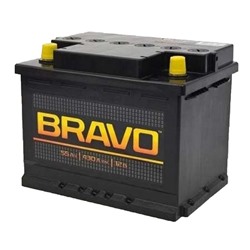 Аккумуляторная батарея BRAVO 55 А/ч - 6 СТ АПЗ, прямая полярность