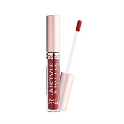 TopFace Instyle Жидкая матовая помада "Extreme mat Lip paint " тон 15, бордово-красный