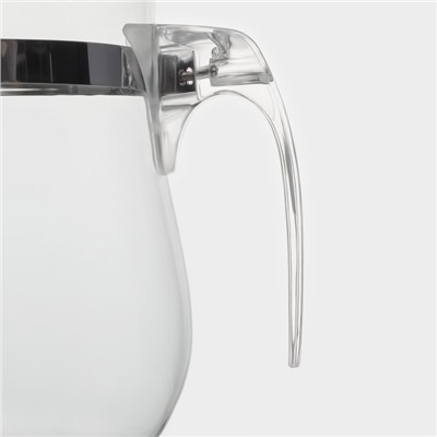 Чайник стеклянный заварочный Magistro «Шейди», 500 мл, с металлическим ситом, пластиковая колба