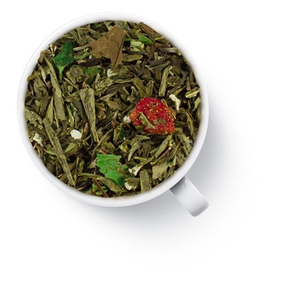 Чай зелёный ароматизированный "Клубничный самбук", 0,5 кг