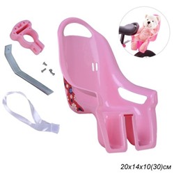 Кресло кукольное для детского велосипеда Premium. Розовое DOLLSEAT-02 / CHCHByP / уп 25 /