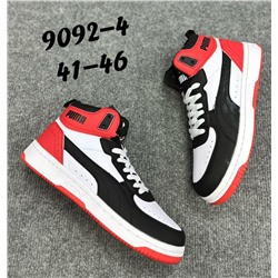 Мужские кроссовки 9092-4 черно-бело-красные