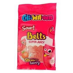 Мармелад Chi-Wa-Wa Strawberry Sour Belts 80гр.