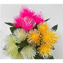 Цветы искусственные декоративные Астры малые пластик (5 цветков) 20 см