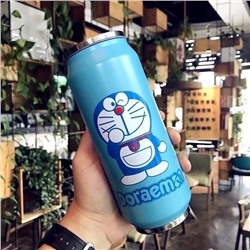 Термобанка для напитков с трубочкой Doraemon 500мл
