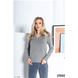 Женский пуловер 25849 серый