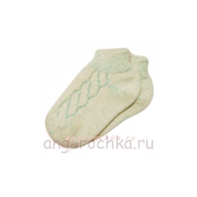 Женские вязаные шерстяные носки с орнаментом - 701.7