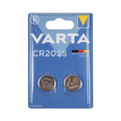 Батарейка литиевая Varta ELECTRONICS CR 2025 набор 2 шт