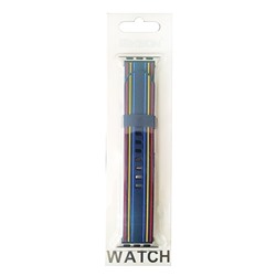 Ремешок - ApW17 Apple Watch 38/40/41мм силикон (101) (L) (multicolor)