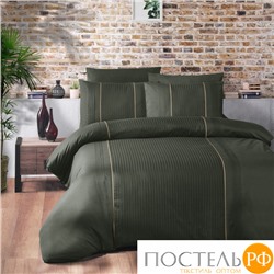 Постельное белье "Карвен" DELUXE DARK ранфорс 1,5 спальн (Elegant Dark Green)