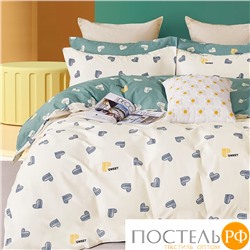 CH41/306-PCE КПБ CL HOME Поплин "Pure Cotton" дуэт 145*215*2 220*240*1(±5) 50*70*2(±2) 70*70*2(±2) в ПВХ (UZ)