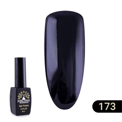 Гель лак Global Fashion BLACK ELITE 173, 8 мл