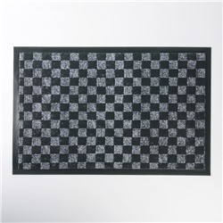 Коврик придверный «Шахматы», 35×58 см, цвет МИКС