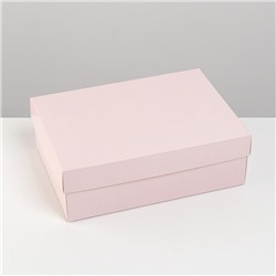 Коробка подарочная складная, упаковка, «Розовая», 21 х 15 х 7 см