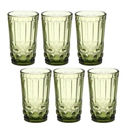 Набор стаканов 350 мл "Ла-Манш", 6 шт, цвет зеленый
