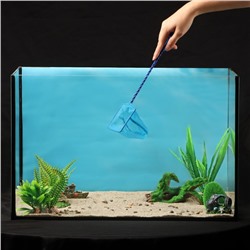 Сачок аквариумный 10 см, синий