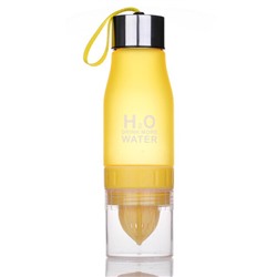 Бутылка для воды с инфузером для фруктов H2O желтый 650мл