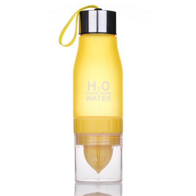 Бутылка для воды с инфузером для фруктов H2O желтый 650мл