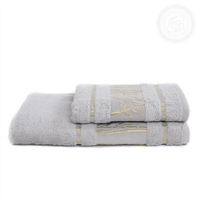 Комплект полотенец Бамбук серый Арт Дизайн