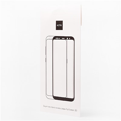 Защитное стекло Full Screen Activ Clean Line 3D для "Xiaomi Redmi Note 8 Pro" (black)