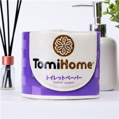 Туалетная бумага TomiHome, 36 м, 4 слоя, 10 рулонов