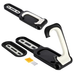 Вертикальный кронштейн-крюк BLACK TOOLS HOLDER03 складной для настенного крепления и хранения велосипеда, white-black /уп20