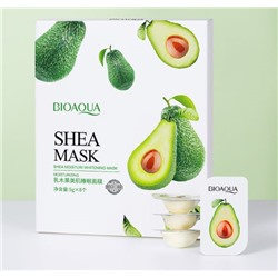 BIOAQUA SHEA MASK Beauty sleep mask  Набор ночных масок для лица с экстрактом авокадо, 8шт*5г