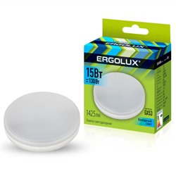 Ergolux LED-GX53-15W-GX53-4K 15Вт GX53 4500К 180-240В /1/10/100/