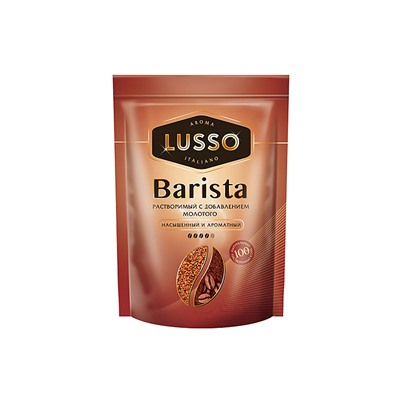 «LUSSO», кофе Barista, молотый в растворимом, 40 г