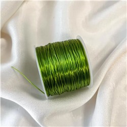 Радуга Самоцветов Резинка для браслетов зеленая (60 метров)
