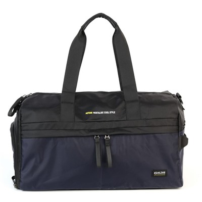 Текстильная сумка для фитнеса 3062 Блек/Блу