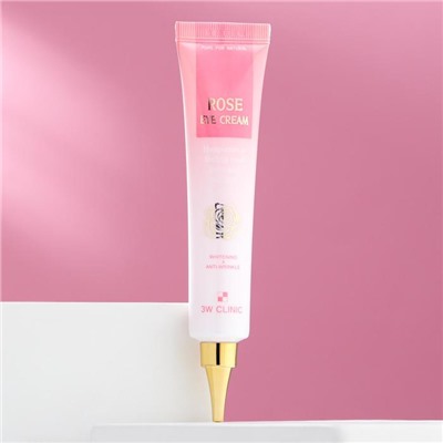 Крем для век 3W CLINIC Rose Eye Cream с экстрактом розы, 40 мл