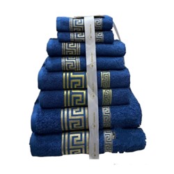 Подарочный комплект полотенец 8шт синий