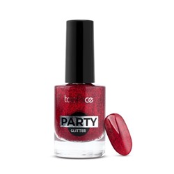 Topface Лак для ногтей " Party Glitter Nail" тон 114, бордовый- PT106 (9мл)