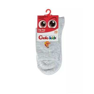 CONTE-KIDS TIP-TOP Однотонные хлопковые носки с вышивкой