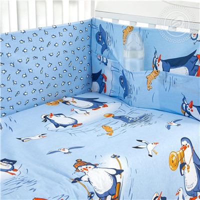 Набор в кроватку Пингвиния бязь Арт Дизайн