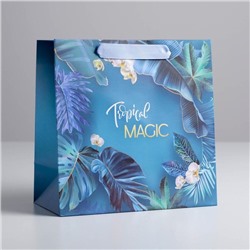 Пакет ламинированный квадратный «Magic», 22 × 22 × 11 см